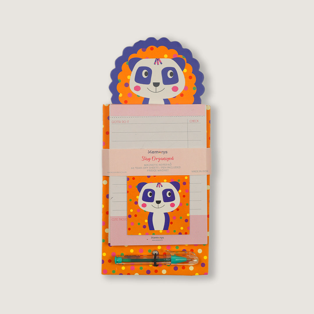 Stay Organised Magnetic Notepad – Panda